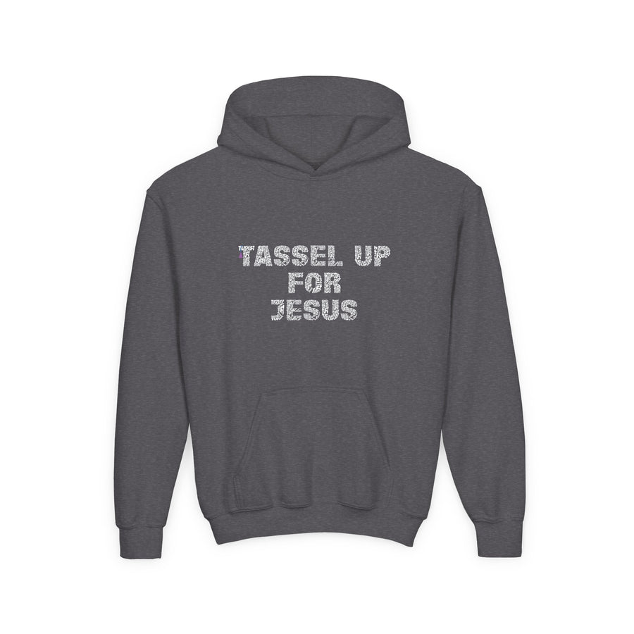 Tassel Up For Jesus Repeat Youth Heavy Blend Hoodie