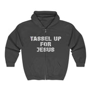 Tassel Up For Jesus Repeat Unisex Heavy Blend Full Zip Hoodie
