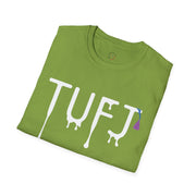 TUFJ White Print Drip Unisex Softstyle T-Shirt
