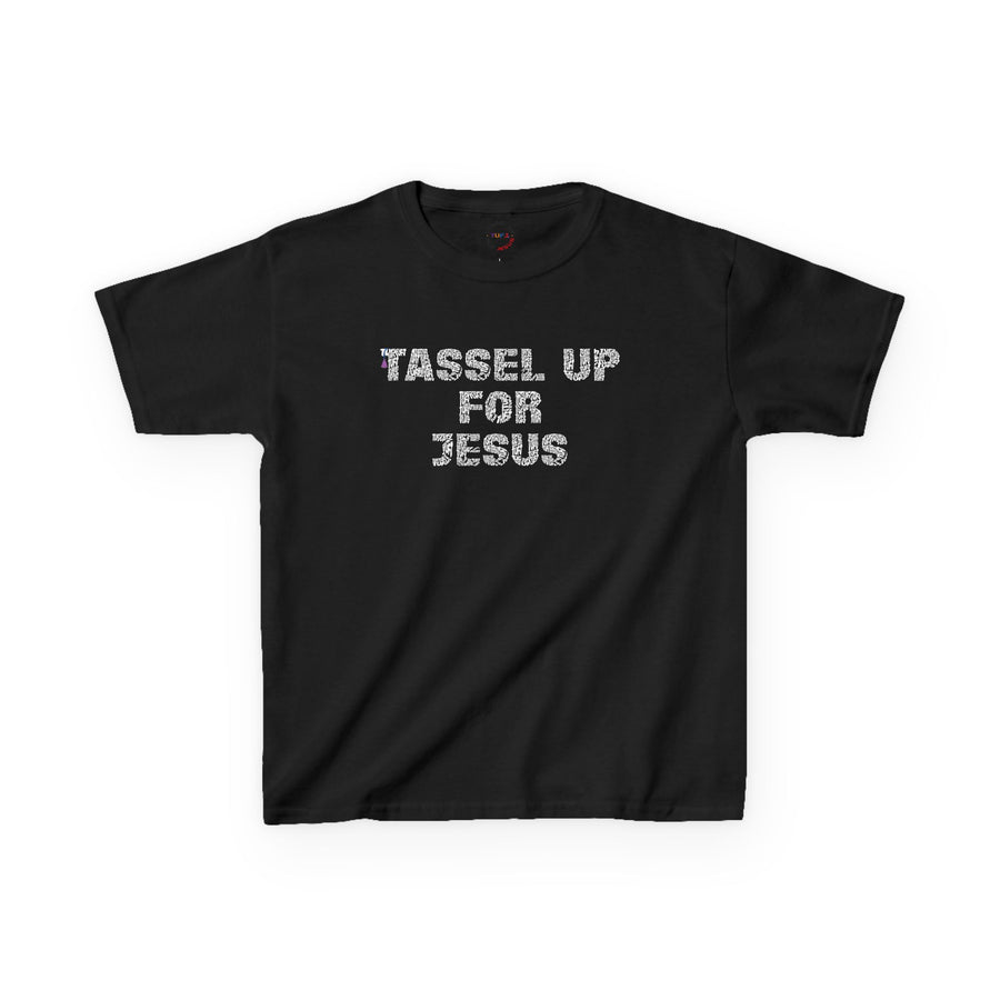 Tassel Up For Jesus Repeat Kids Heavy Cotton™ Tee