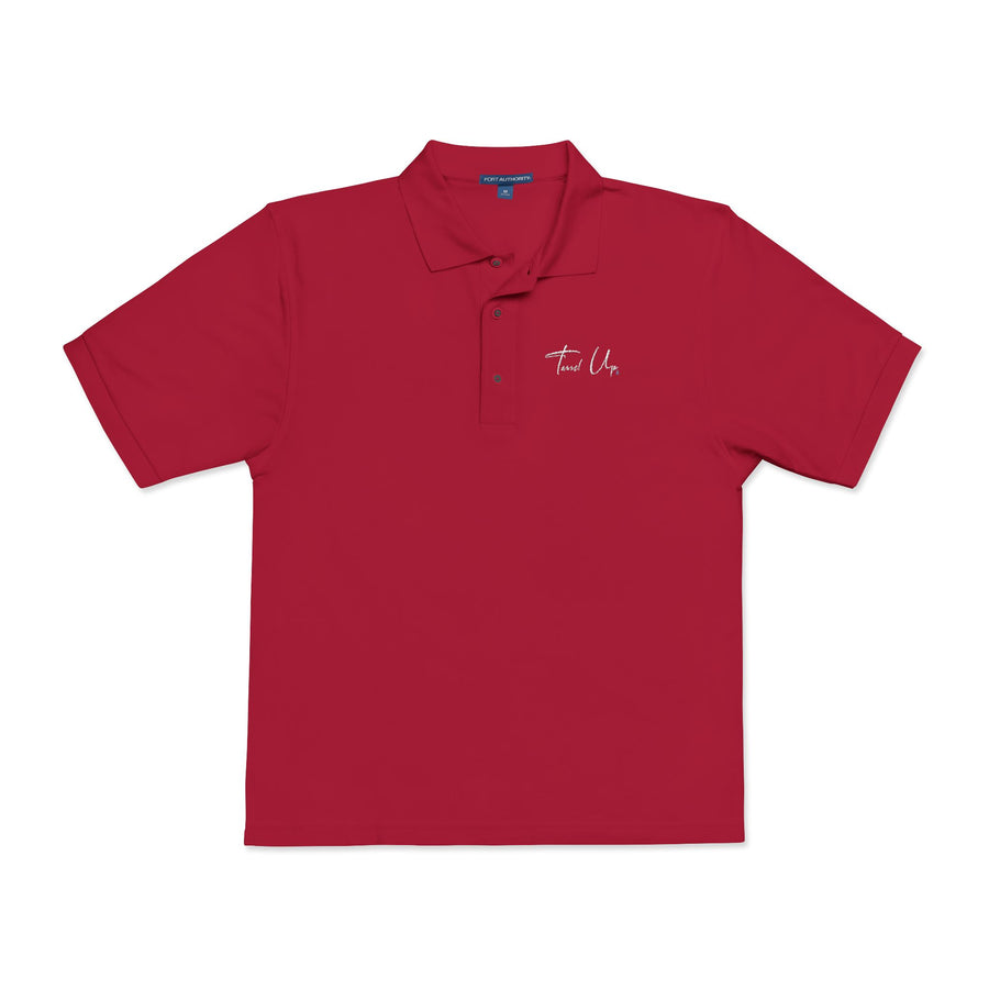 Tassel Up Cursive Unisex Polo Shirt (Embroidery)