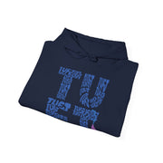 TUFJ Blue Repeat Unisex Hoodie