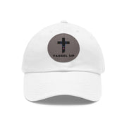 Tassel Cross Dad Hat With Leather Patch