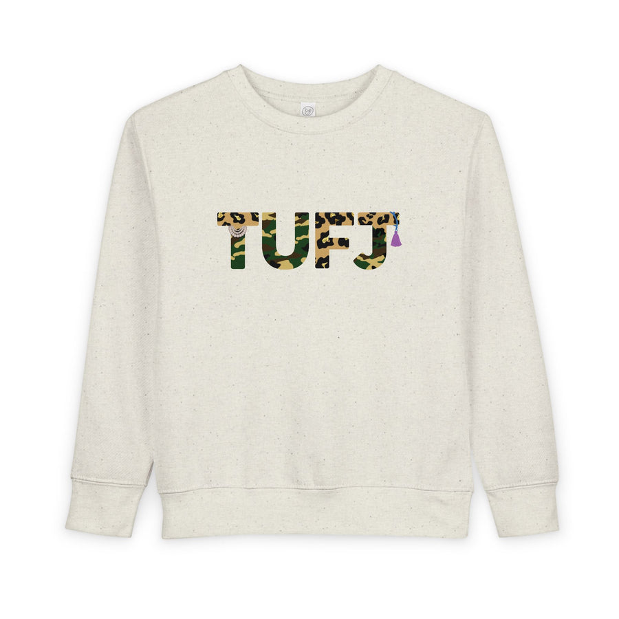 TUFJ Camo Leopard And Pearls Toddler Sweatshirt