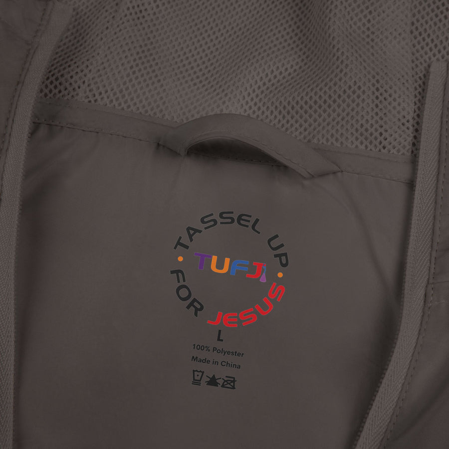 Tassel Cross Unisex Full-Zip Windbreaker Jacket