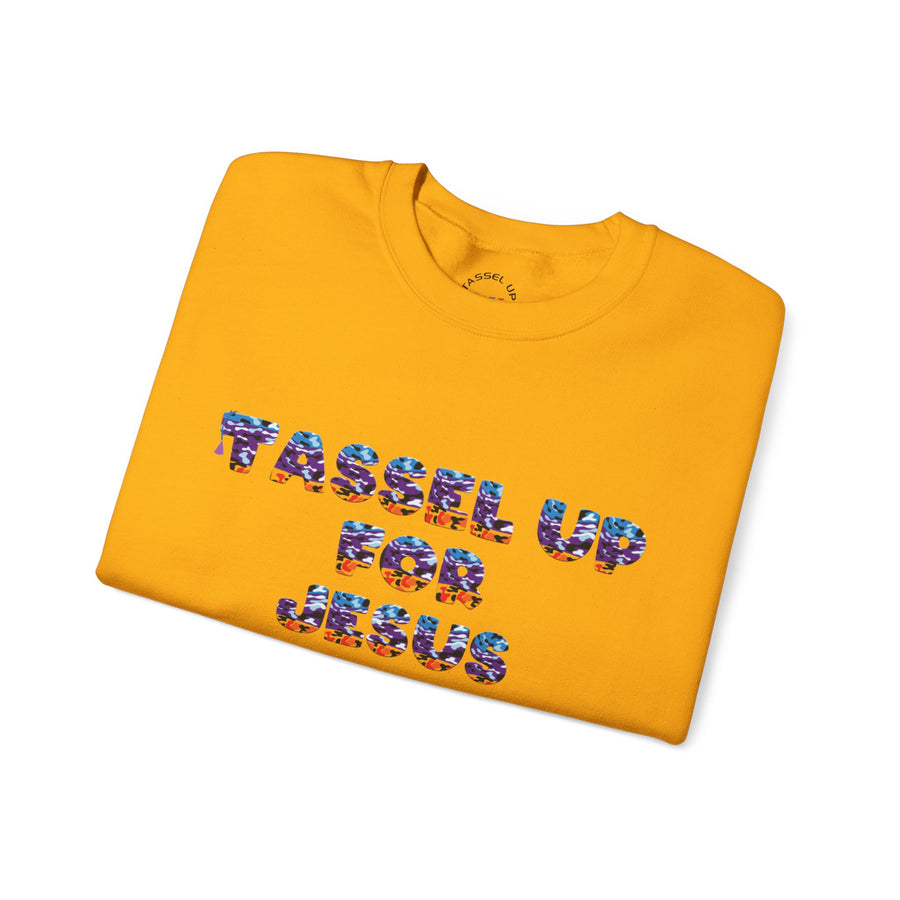Tassel Up For Jesus Camouflage Unisex Sweatshirt