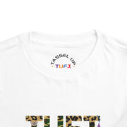 TUFJ Camo Leopard And Pearls Toddler Short Sleeve Tee