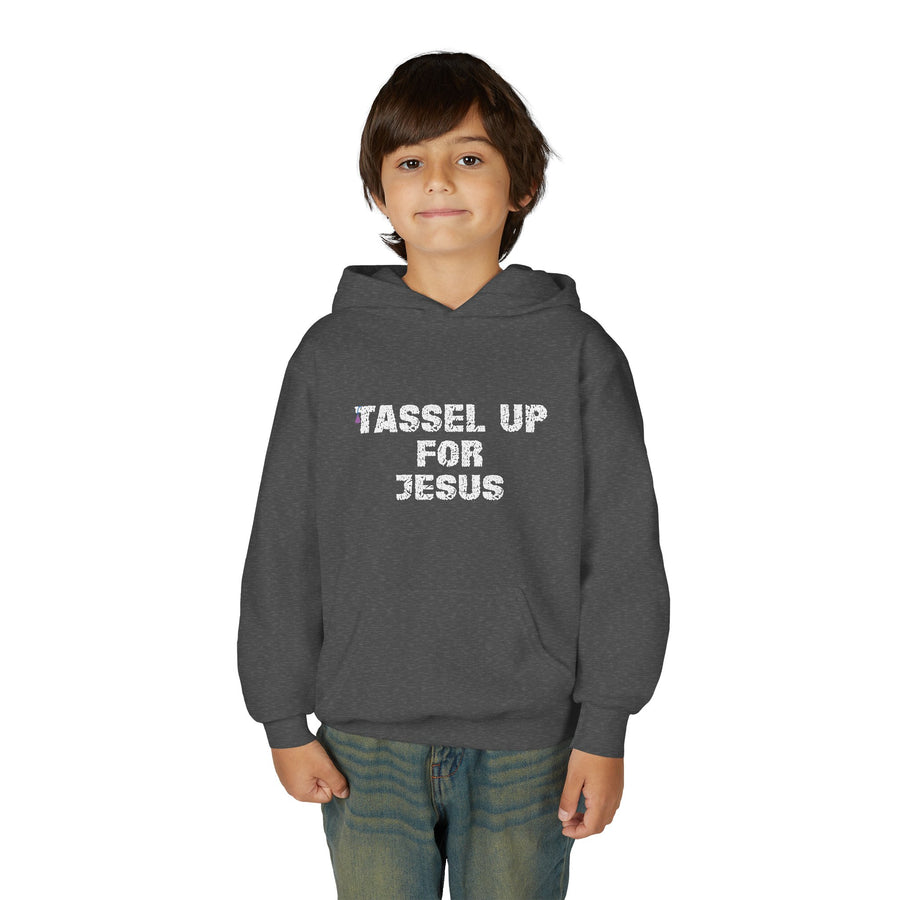 Tassel Up For Jesus Repeat Youth Heavy Blend Hoodie