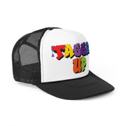 Tassel Up Graffiti Trucker Cap