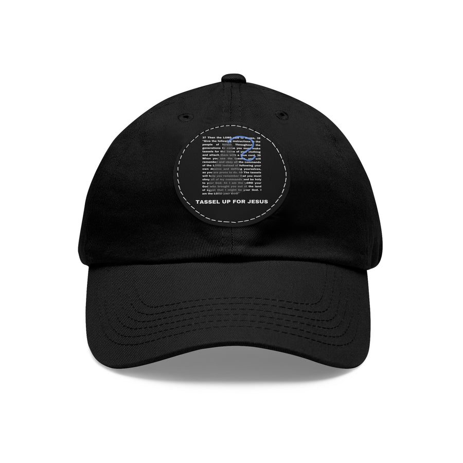 Numbers 15 : 37 - 41 Bible Verse Dad Hat With Leather Patch