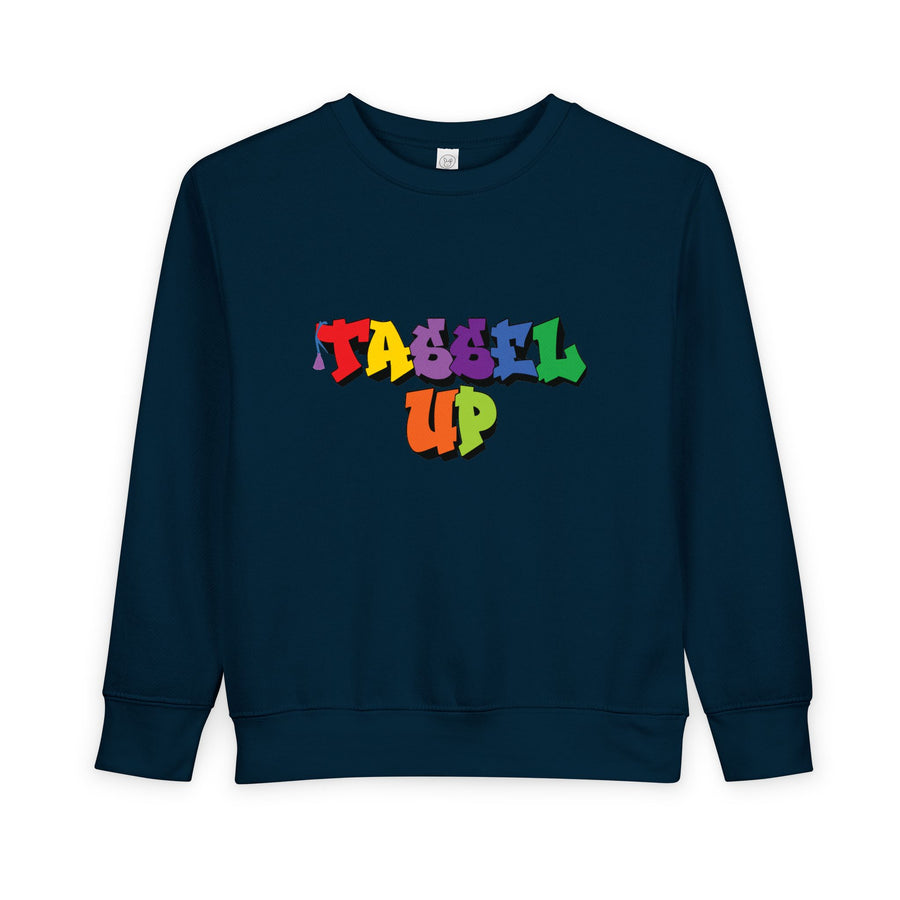 Tassel Up Graffiti Toddler Sweatshirt