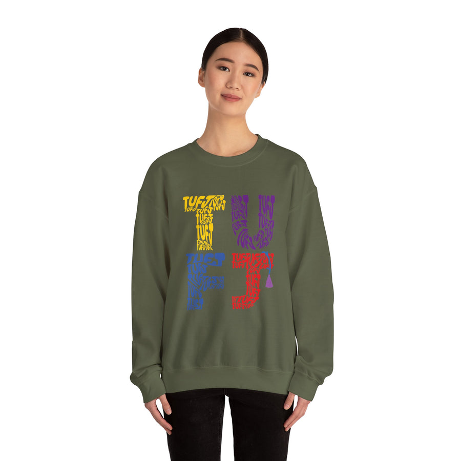 TUFJ Multicolor Repeat Unisex Sweatshirt