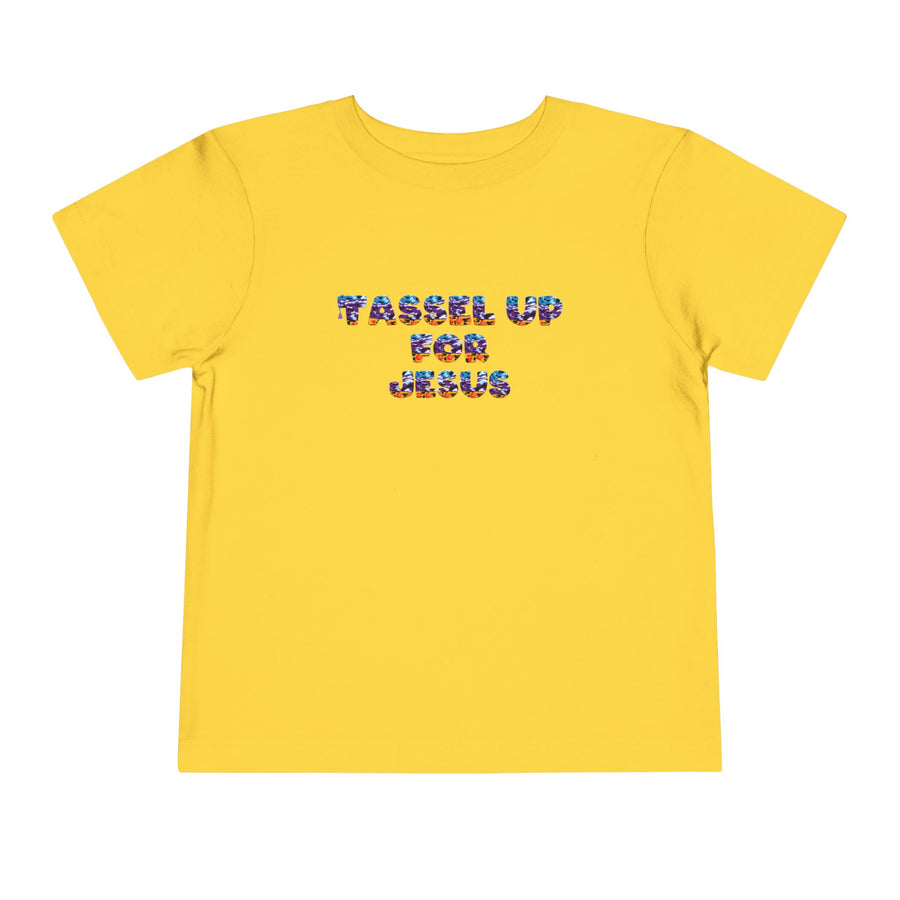 Tassel Up For Jesus Camo Toddler Short Sleeve Tee