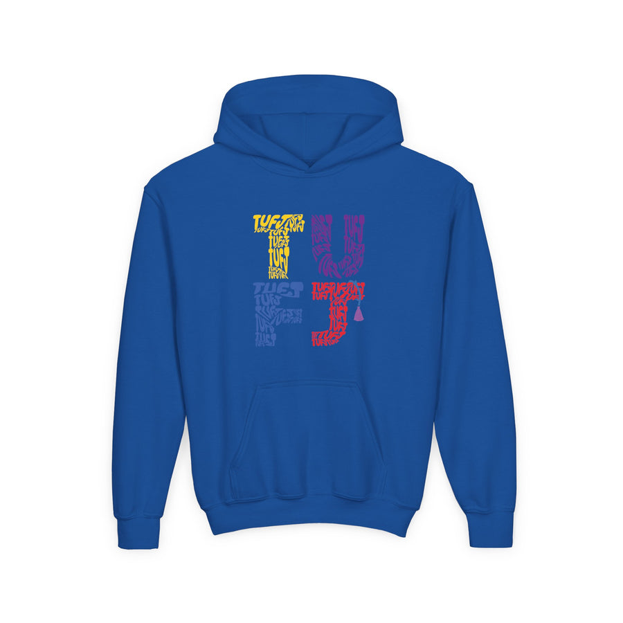 TUFJ Multicolor Repeat Youth Heavy Blend Hoodie