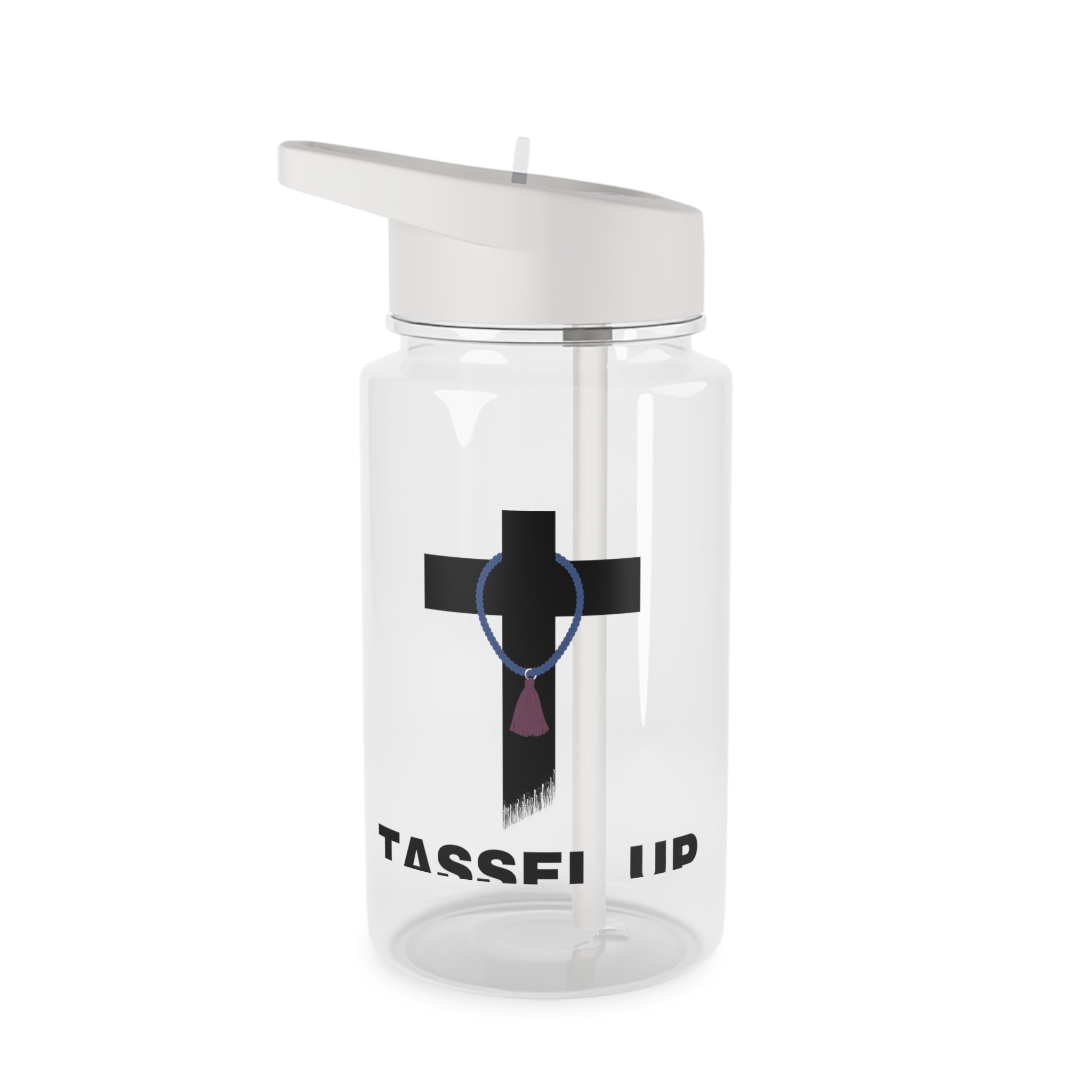 Tassel Cross Tritan Water Bottle