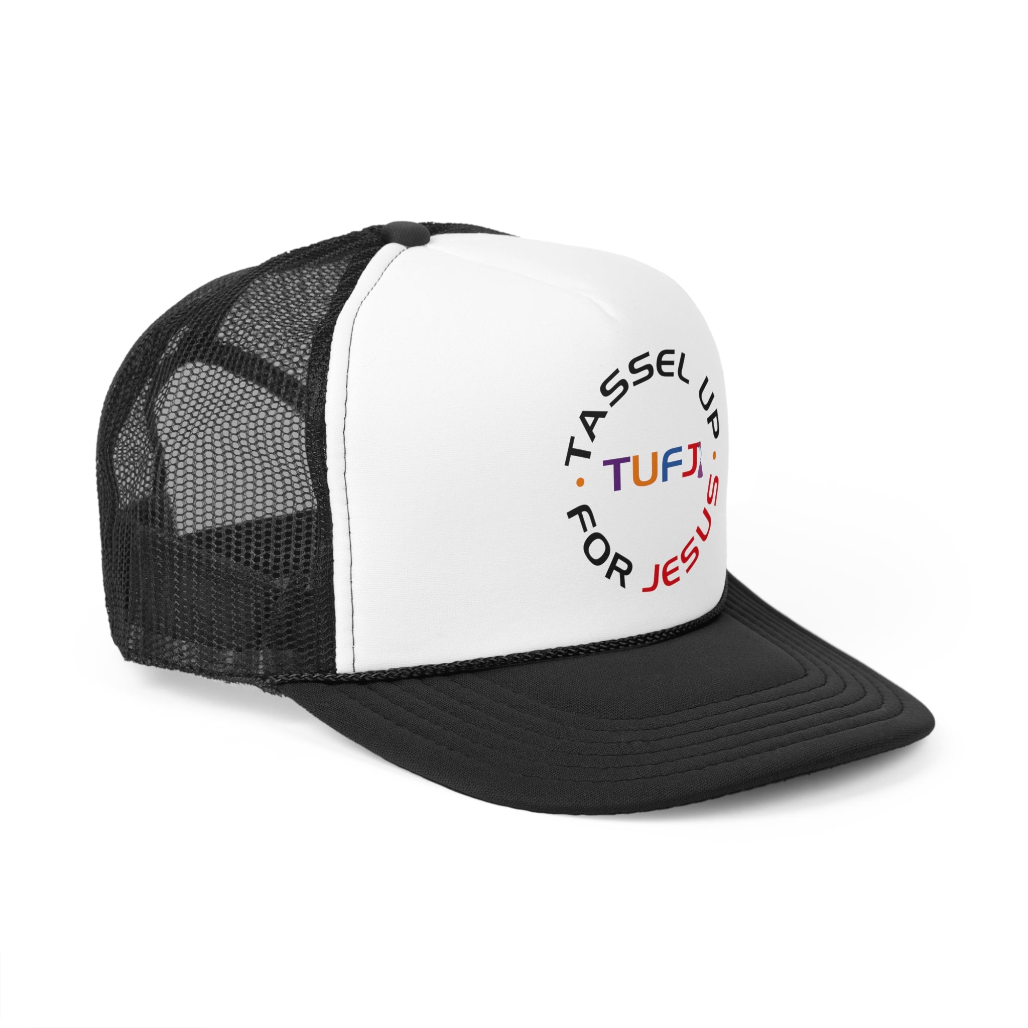 Tassel Up For Jesus Logo Trucker Caps