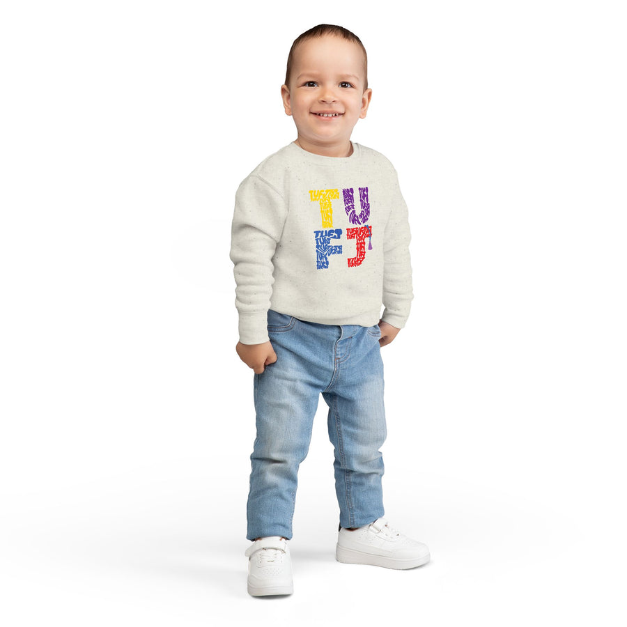 TUFJ Multicolor Repeat Toddler Sweatshirt