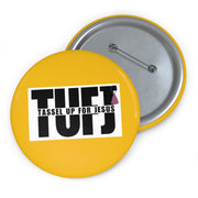 Yellow TUFJ Pin Buttons