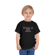 Tassel Up For Jesus Camo Toddler Short Sleeve Tee