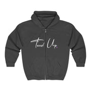 Tassel Up Cursive Unisex Heavy Blend Full Zip Hoodie