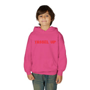 Tassel Up Repeat Red Letters Youth Heavy Blend Hoodie