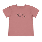 Tassel Up Cursive Toddler Short Sleeve Tee