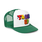 Tassel Up Graffiti Trucker Cap