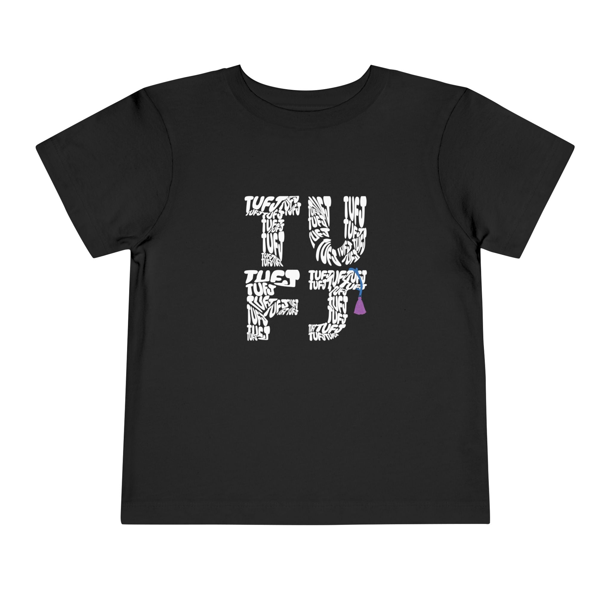 TUFJ White Letter Toddler Short Sleeve Tee