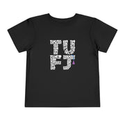 TUFJ White Letter Toddler Short Sleeve Tee