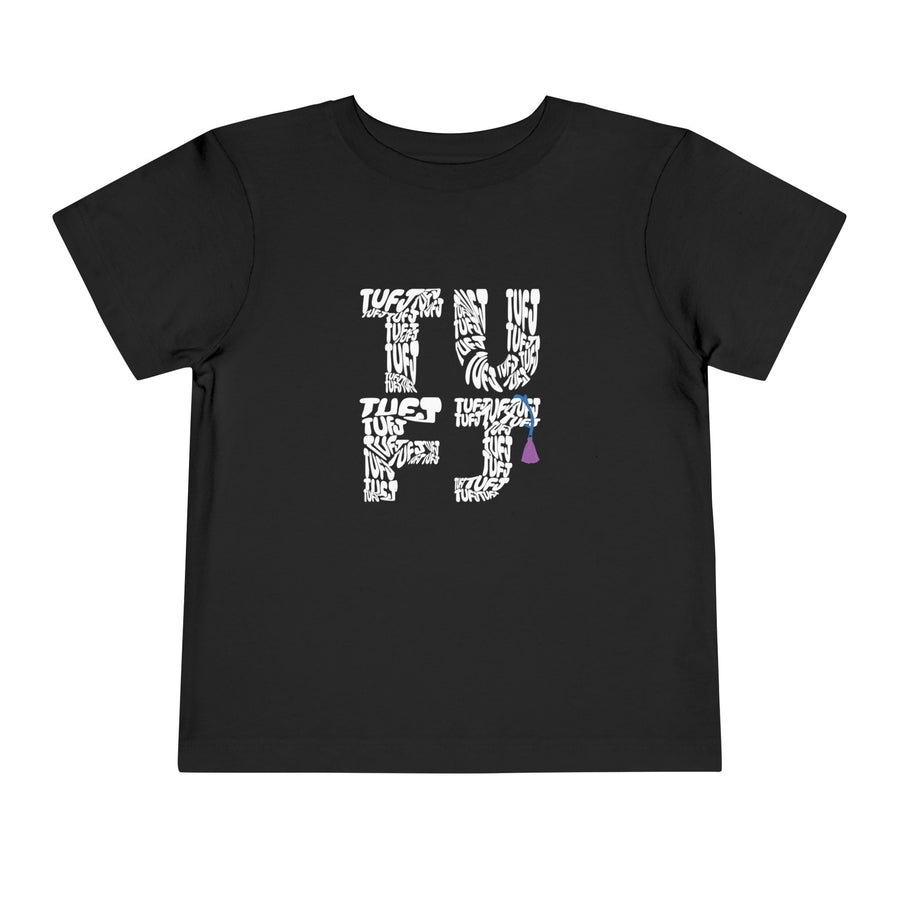 TUFJ White Letter Toddler Short Sleeve Tee