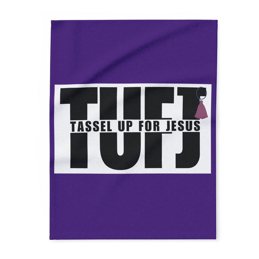 Purple TUFJ Arctic Fleece Blanket