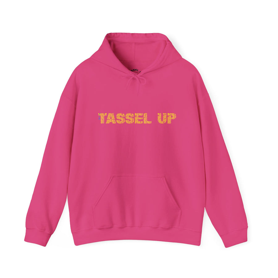Tassel Up Yellow Repeat Unisex Hoodie