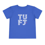 TUFJ White Letter Toddler Short Sleeve Tee