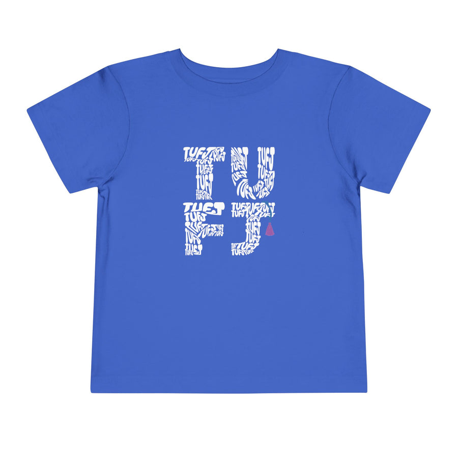 TUFJ White Letter Toddler Short Sleeve Tee