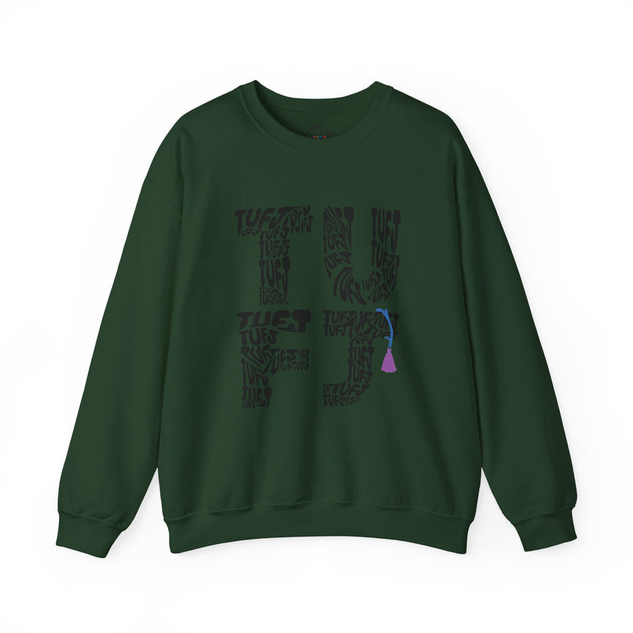 TUFJ Black Repeat Unisex Sweatshirt