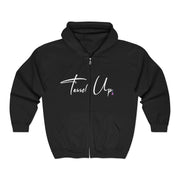 Tassel Up Cursive Unisex Heavy Blend Full Zip Hoodie
