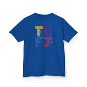 TUFJ Multi Color Repeat Kids Heavy Cotton™ Tee