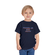 Tassel Up For Jesus Camo Toddler Short Sleeve Tee