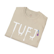 TUFJ White Print Drip Unisex Softstyle T-Shirt