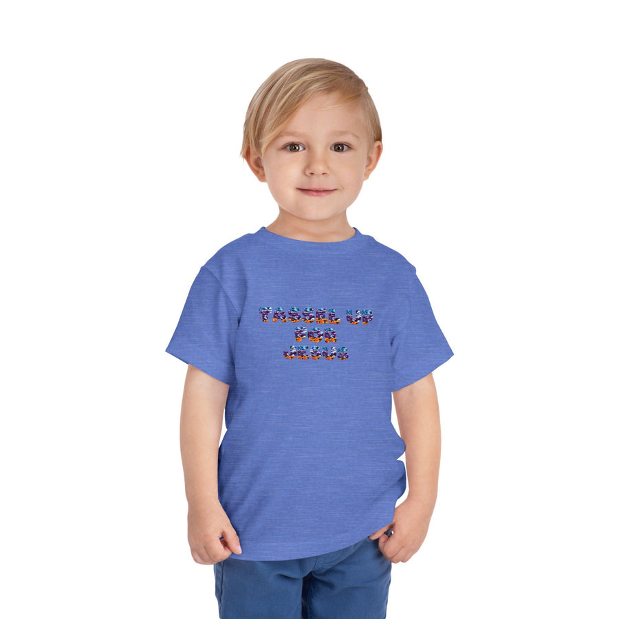 Tassel Up For Jesus Camo Toddler Short Sleeve Tee