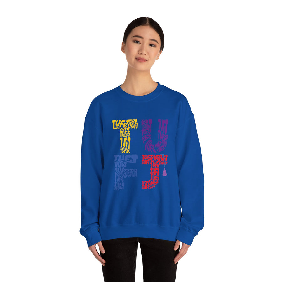 TUFJ Multicolor Repeat Unisex Sweatshirt