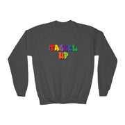 Tassel Up Graffiti Youth Crewneck Sweatshirt