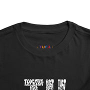 TUFJ White Letter Toddler Short Sleeve Tee