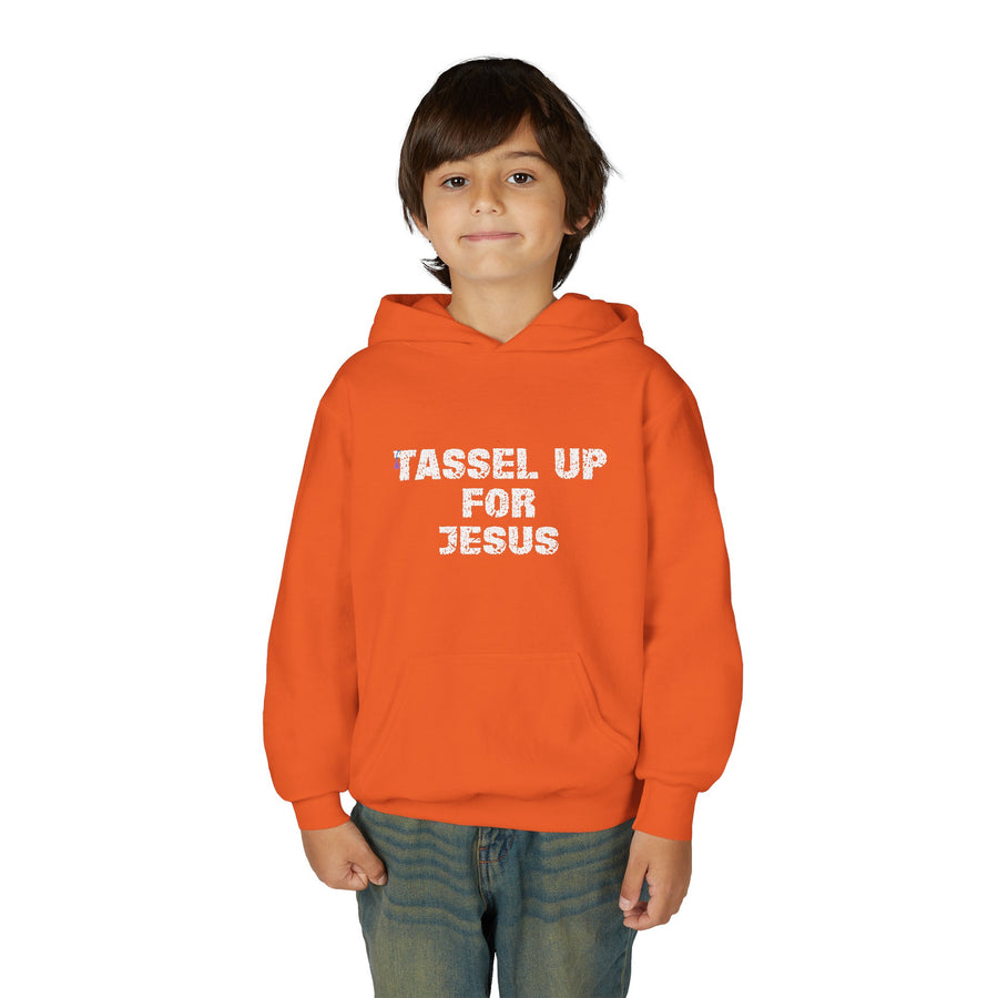 Tassel Up For Jesus Repeat Youth Heavy Blend Hoodie
