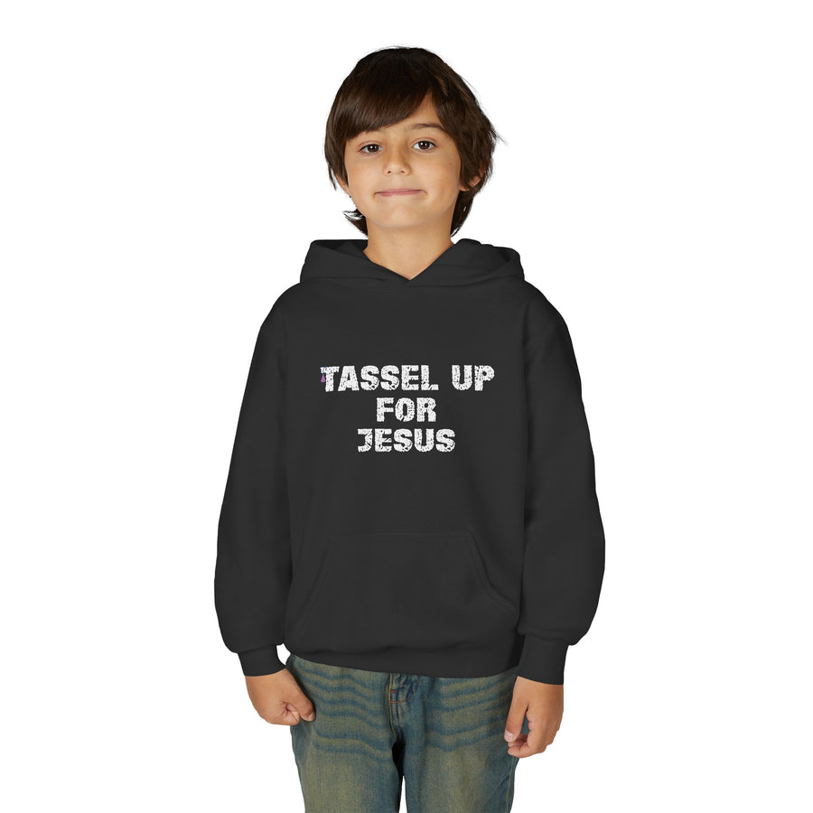 Tassel Up For Jesus Repeat Youth Heavy Blend Hoodie