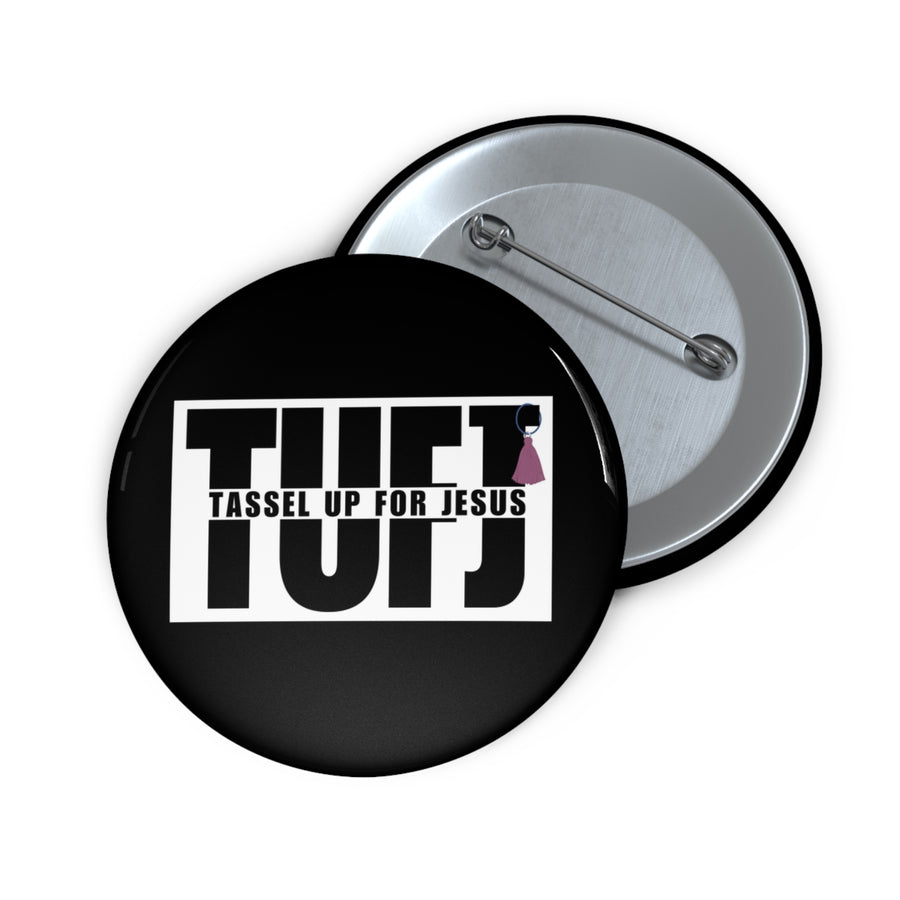 Black TUFJ Pin Buttons