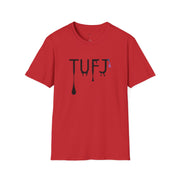 TUFJ Black Print Drip Unisex Softstyle T-Shirt