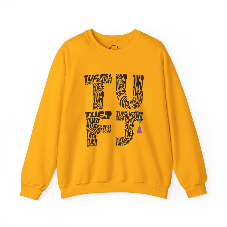 TUFJ Black Repeat Unisex Sweatshirt