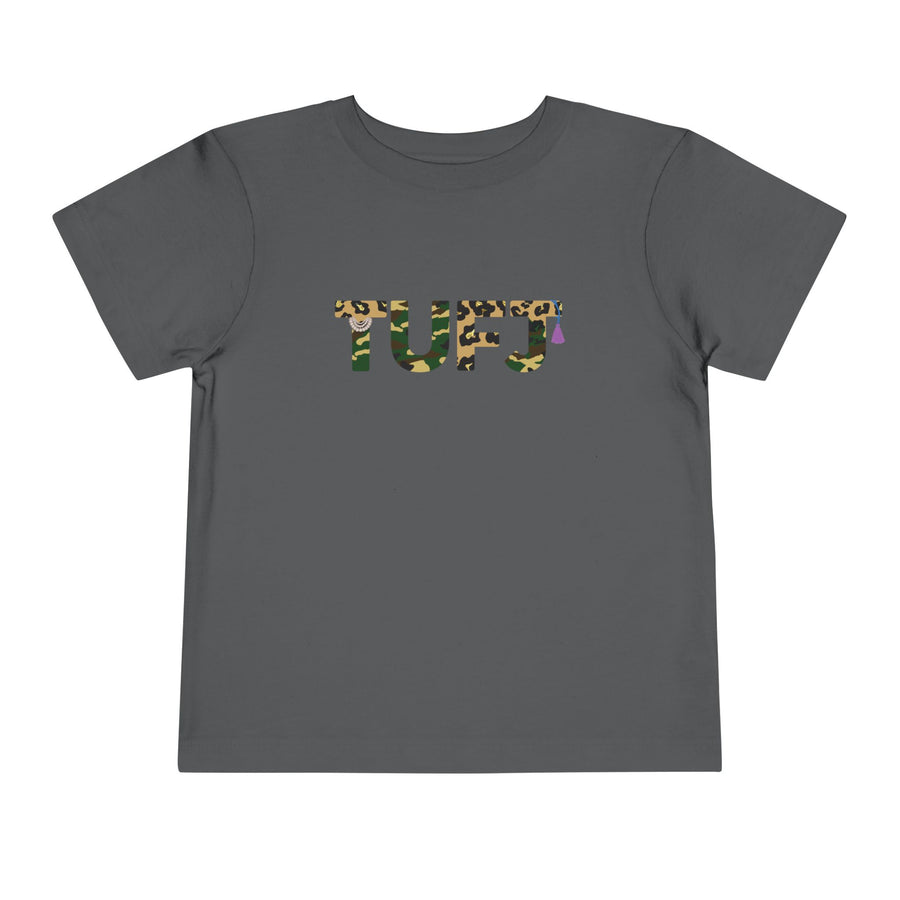 TUFJ Camo Leopard And Pearls Toddler Short Sleeve Tee
