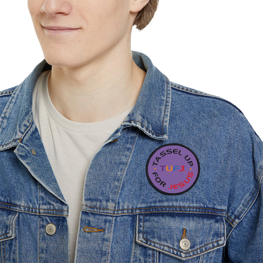Tassel Up For Jesus Logo Iron-On Patch